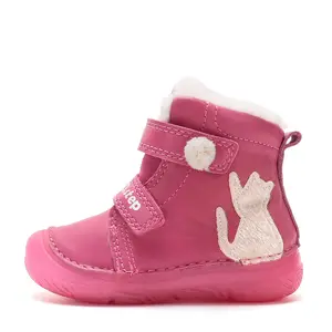 Ghete D.D Step fete, piele naturala, fluorescente, imblanite, fuchsia_W082-62935B-20_Pebebe