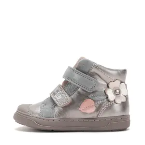 Ghete Ponte20 fete, piele naturala, supinatie 5 mm, sustinere calcai, culoare bronz, model cu flori_DA06-6-2892A-22_Pebebe