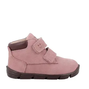 Ghete Primigi fete, primii pasi, Barefoot, piele naturala, talpa flexibila, varf protector, roz lila_2403111-19_Pebebe