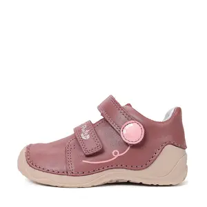 Pantofi din piele naturala cu supinatie pentru fete, Ponte20, roz inchis_DA03-6-2289A-23_Pebebe
