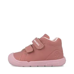 Pantofi fete Biomecanics Barefoot, varf protector, piele naturala, roz_261140-G847-20_Pebebe