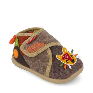 Pantofi interior barefoot Biomecanics copii, Biohome Sensory, talpa flexibila, maro_261187-A172-19_Pebebe