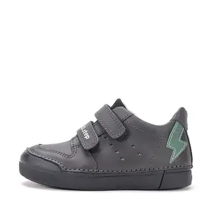 Pantofi sport baieti, piele naturala, luminite, negru, D.D. Step_S068-62272M-26_Pebebe