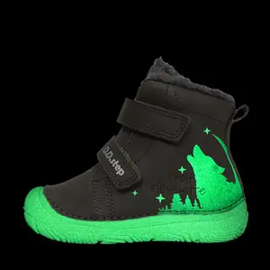 Ghete D.D Step baieti, piele naturala, talpa si design fluorescente, imblanite, olive_W082-62555-20_Pebebe