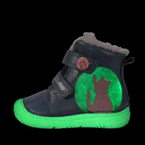 Ghete D.D Step fete, piele naturala, fluorescente, imblanite, bleumarin sidef_W082-62935-20_Pebebe