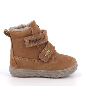 Ghete Primigi baieti, imblanite, Gore-Tex, piele naturala, doua scaiuri, maro_2352900-19_Pebebe