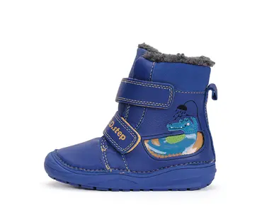 Ghete baieti, piele naturala, captuseala, albastru, crocodil, D.D.Step - W071-42421A-25-