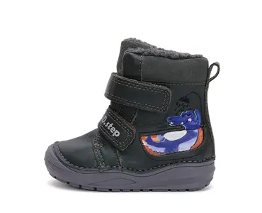 Ghete din piele naturala, captuseala, verde inchis, crocodil, D.D.Step - W071-42421B-25-