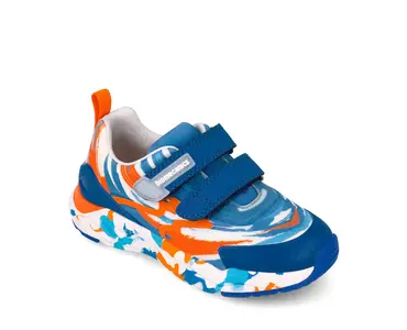 Adidași Biomecanics Bioevolution Runner pentru Copii – Albastru/Portocaliu cu Velcro_262271-A090-30_Pebebe