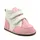 Ghete Barefoot, captuseala din blana, talpa felxibila, roz / alb- RO-114-3-24-By Pebebe