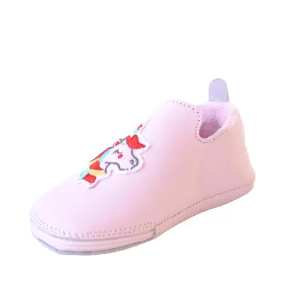 Pantofi copii cu fermoar și talpă de piele, roz- RO-06-roz-23-Luy-
