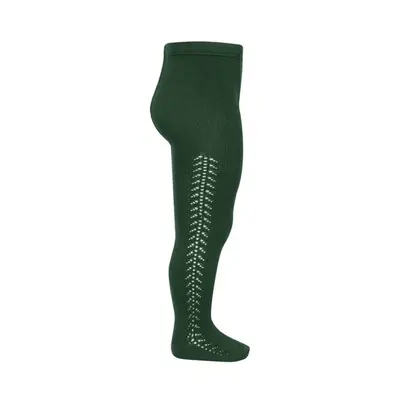 Dres din bumbac cu model lateral crosetat, verde smarald, Condor- 2.591/1-8-780-Condor-Bumbac