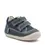 Pantofi Sostankro, piele naturala si material textil, talpa flexibila, bleumarin, Kickers_894560-10-101-19_Pebebe