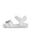 Sandale fete, piele naturala, alb cu floare argintie, D.D.Step_G072-41786BM-31_Pebebe