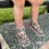 Sandale copii, barefoot, primii pasi, piele naturala, talpa flexibila, inchidere cu scai, animal print_RO-103-1-24_Pebebe