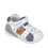 Sandale baieti, piele naturala, talpa flexibila, protectie degete, Biogateo Casual, alb albastru, Biomecanics_252116-B834-18_Pebebe