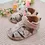 Sandale fete, barefoot, primii pasi, piele naturala, talpa flexibila, inchidere cu scai, roz pictat_RO-100-15-21_Pebebe