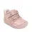 Pantofi D.D Step fete, primii pasi, piele naturala, barefoot, roz deschis, imprimeu flori_S070-52724-24_Pebebe