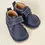 Pantofi barefoot baieti, piele naturala, primii pasi, talpa flexibila, culoare bleumarin, Smiley_RO-500-2-22_Pebebe