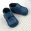 Ghete barefoot copii, din piele naturala cu scai, captuseala textila si talpa din cauciuc, bleumarin_RO-17-16-18_Pebebe