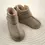 Cizme din piele pentru copii, barefoot, primii pasi, talpa flexibila, imblanite, bej_RO-106-29-22_Pebebe