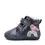 Ghete Barefoot fete, D.D Step, piele naturala, captuseala din blana, albastru sidef, curcubeu_W070-52624-24_Pebebe