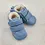 Ghete primii pasi, piele naturala, captuseala din blanita, talpa felxibila, albastru maya_RO-22-22-24_Pebebe
