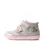 Pantofi D.D. Step fete, piele naturala, primii pași, talpa felxibilă, gri deschis, design cu inimoare_S066-61412B-22_Pebebe