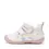 Pantofi D.D. Step fete, primii pasi, piele naturala, talpa flexibila, alb cu imprimeu flori_S015-61675-24_Pebebe