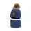 Set de iarnă pentru băieți, căciulă și fular-tub albastru Buffalo, cu mot_6753-08_Pebebe