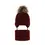 Set de iarnă pentru băieți, căciulă și fular-tub burgundy Indigo, cu mot_6454-10_Pebebe