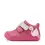 Pantofi Barefoot D.D. Step fete, piele naturala, primii pasi, fuchsia sidef, design cu lebadă_S070-61837B-23_Pebebe