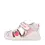 Sandale Biomecanics fete, talpa flexibila, protectie degete, Biogateo Casual, alb cu capsuna_262110-B050-24_Pebebe