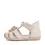 Sandale D.D. Step copii, piele naturala, talpa flexibila, alb unt, caine_G075-61516B-21_Pebebe