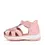 Sandale D.D. Step fete, piele naturală, roz cu imprimeu flori_G064-61849B-20_Pebebe