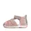 Sandale fete cu barete si ajustare cu 2 scaiuri, piele naturala, talpa flexibila, roz, D.D.Step_G111-61843CM-29_Pebebe