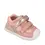 Pantofi Biomecanics fete, piele naturala si material textil, Biogateo Casual, roz cu auriu_261107-B193-19_Pebebe