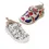 Pantofi de interior D.D.Step de colorat, cu carioci incluse, 2 scaiuri, alb, print Legume si fructe_C086-71353-20_Pebebe