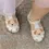 Sandale D.D. Step copii, piele naturala, talpa flexibila, alb unt, caine_G075-61516B-20_Pebebe