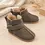 Cizme din piele pentru copii, talpa flexibila, primii pasi, imblanite, kaki_RO-106-6-20_Pebebe