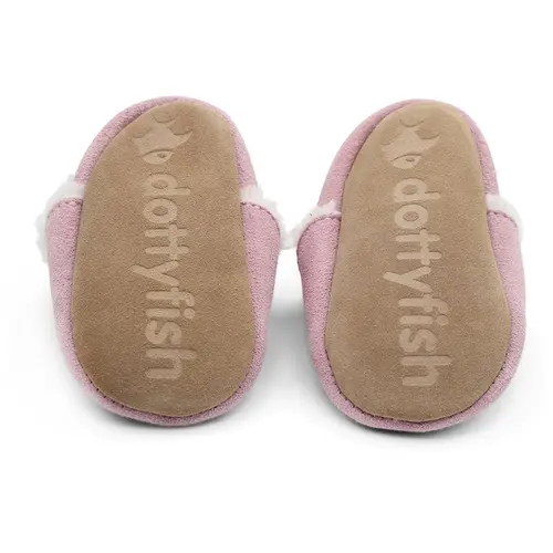 Botoșei de interior din piele întoarsă roz- SLIP05-36-48-Dotty Fish Botoșei de interior din piele întoarsă roz- SLIP05-36-48-Dotty Fish