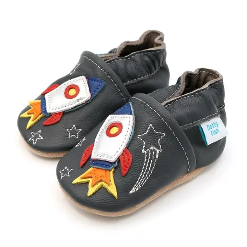 Pantofi din piele moale cu design cu racheta- BS0018-0-6-Dotty Fish Pantofi din piele moale cu design cu racheta- BS0018-0-6-Dotty Fish