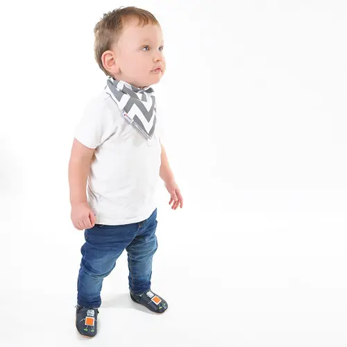 Pantofi din piele moale cu robot- BS0017-0-6-Dotty Fish Pantofi din piele moale cu robot- BS0017-0-6-Dotty Fish