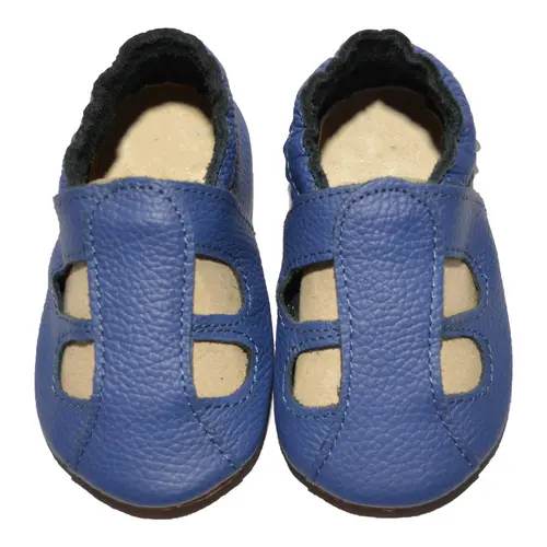 Sandale din piele moale, albastre LUY- PL008-albastru-29-By Pebebe Sandale din piele moale, albastre LUY- PL008-albastru-29-By Pebebe