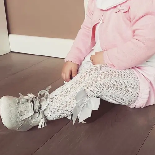 Dres bumbac crosetat cu funda, alb, Condor- 2.530/1-3-200-Condor