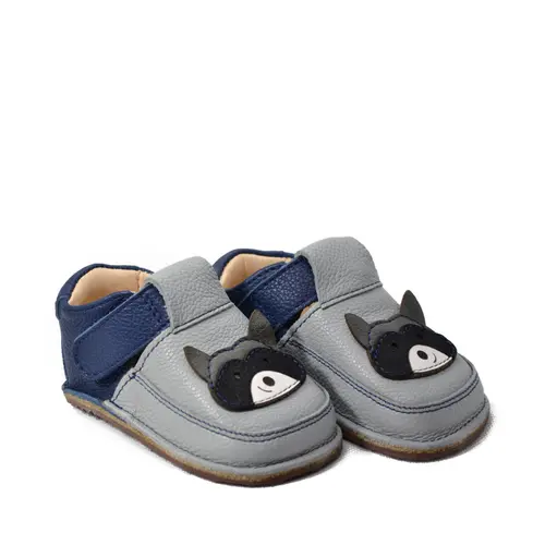 Pantofi primii pasi din piele naturala pentru copii, barefoot, talpa flexibila, model cu raton- RO-16-2-23-By Pebebe Pantofi primii pasi din piele naturala pentru copii, barefoot, talpa flexibila, model cu raton- RO-16-2-23-By Pebebe