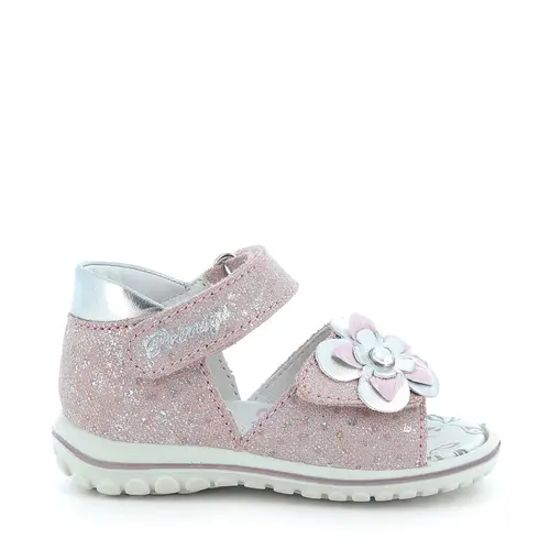 Sandale fete, cu scai primii pasi, roz/argintiu, Primigi- 7375600-21-Primigi