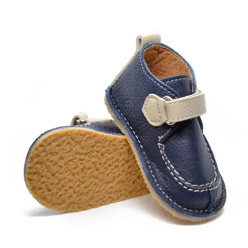 Pantofi din piele naturala pentru copii, talpa cauciuc, scai, Bubu, bleumarin, crem- RO-110-bleumarin-crem-23-By Pebebe Pantofi din piele naturala pentru copii, talpa cauciuc, scai, Bubu, bleumarin, crem- RO-110-bleumarin-crem-23-By Pebebe