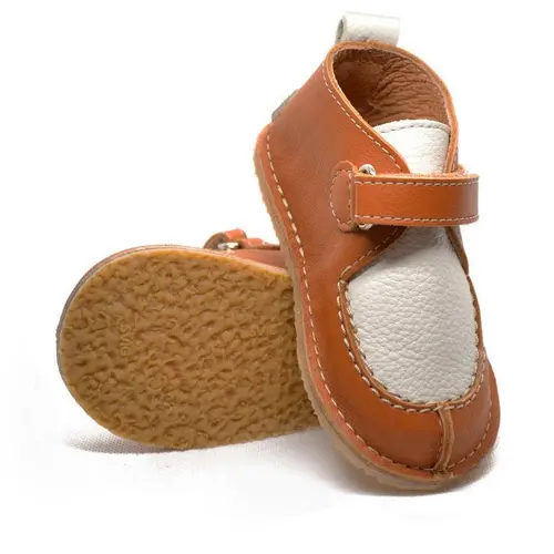 Pantofi din piele naturala pentru copii, talpa cauciuc, scai, Bubu, camel- RO-110-crem-maro-23-By Pebebe Pantofi din piele naturala pentru copii, talpa cauciuc, scai, Bubu, camel- RO-110-crem-maro-23-By Pebebe
