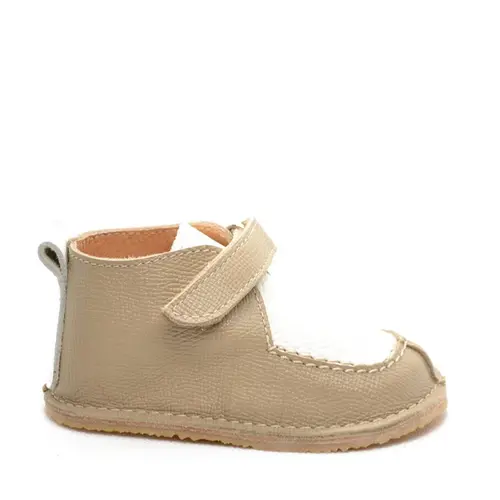 Pantofi din piele naturala pentru copii, talpa cauciuc, scai, Bubu, crem, bej- RO-110-crem-bej-23-By Pebebe Pantofi din piele naturala pentru copii, talpa cauciuc, scai, Bubu, crem, bej- RO-110-crem-bej-23-By Pebebe